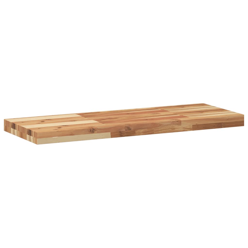 Vidaxl wandschappen 2 st zwevend olieafwerking 100x30x4 cm acaciahout