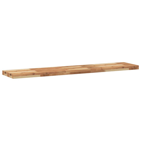 Vidaxl wandschappen 2 st zwevend olieafwerking 140x30x4 cm acaciahout