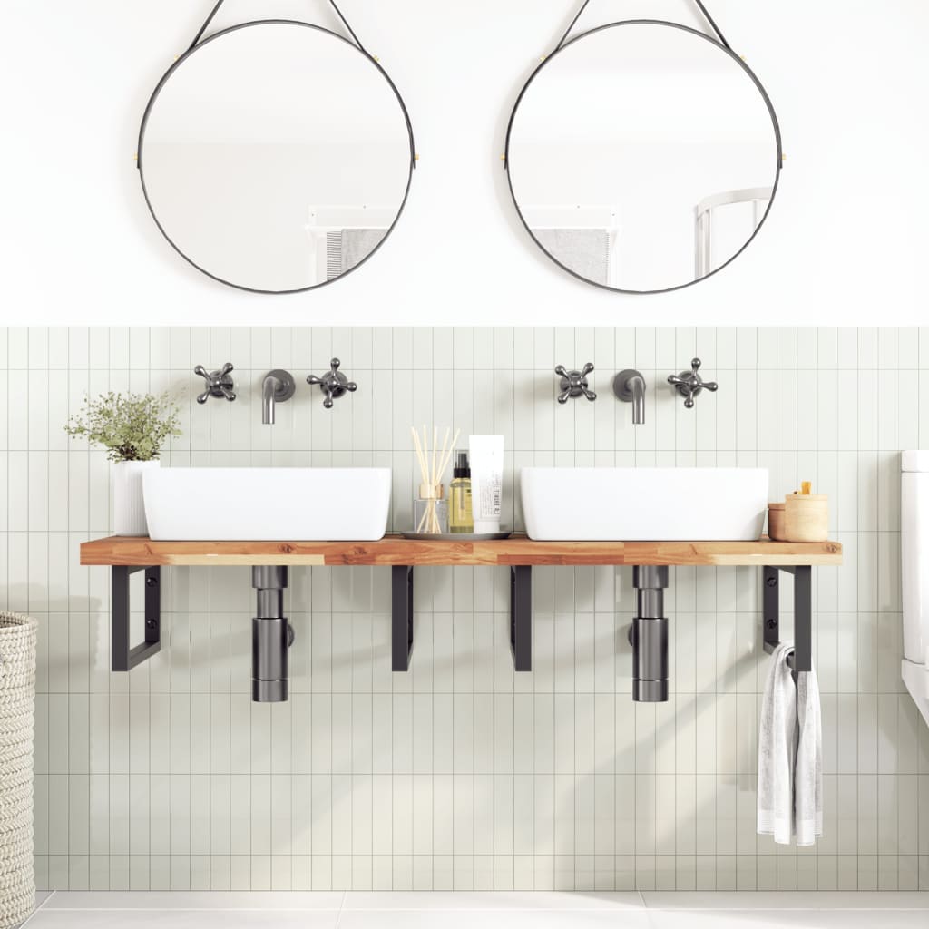 Vidaxl wastafelblad met olieafwerking 120x50x4 cm massief acaciahout