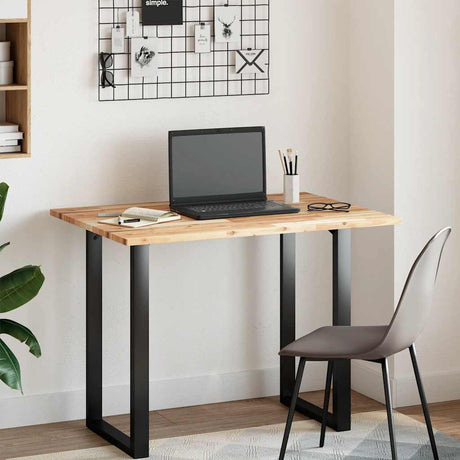 Vidaxl bureaublad 100x70x2 cm onbehandeld massief acaciahout