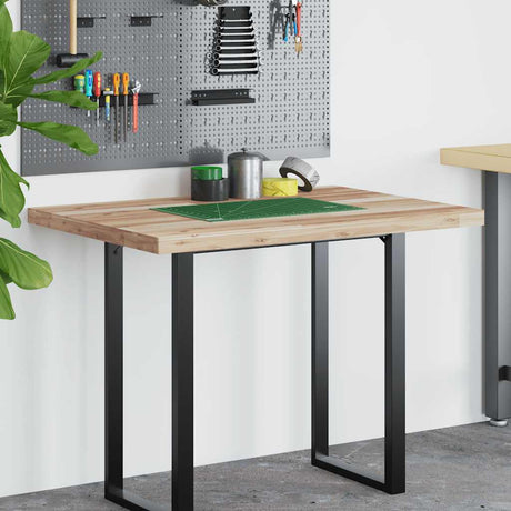 Vidaxl bureaublad 100x80x4 cm onbehandeld massief acaciahout