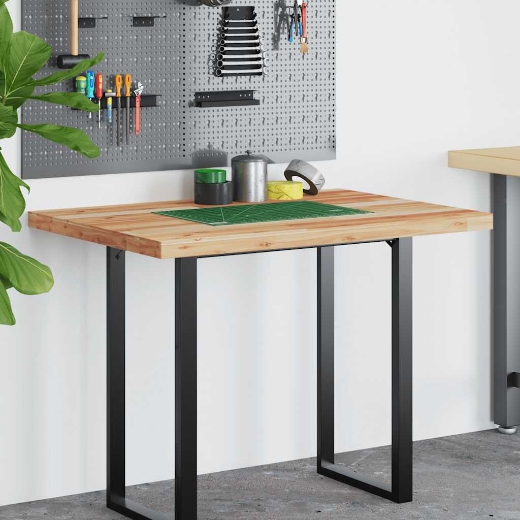 Vidaxl bureaublad met olieafwerking 100x80x4 cm massief acaciahout