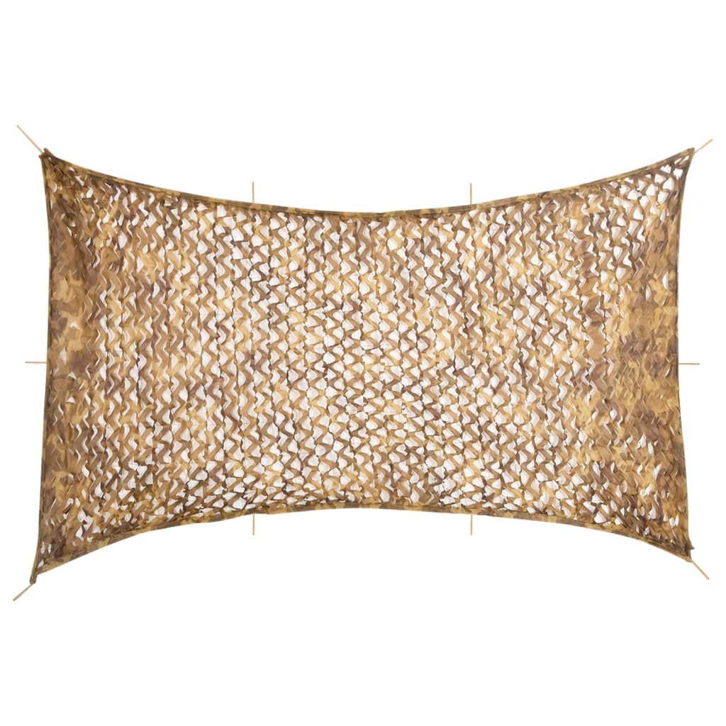 Vidaxx Tarnnetz mit Aufbewahrungstasche 600x414 cm sandfarben