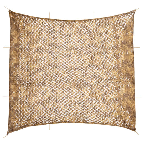 Vidaxx Tarnnetz mit Aufbewahrungstasche 614x581 cm sandfarben
