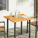 Vidaxl tafelblad vierkant 80x80x2,2 cm massief acaciahout
