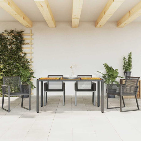Vidaxl tuinstoelen 4 st poly rattan zwart