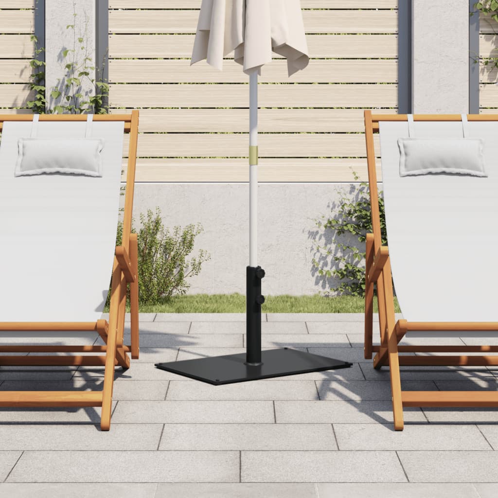 Vidaxl Sonnenschirmständer für Stangen von ø32 38 48 mm 15 kg rechteckig
