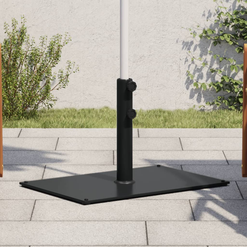 Vidaxl Sonnenschirmständer für Stangen von ø32 38 48 mm 15 kg rechteckig