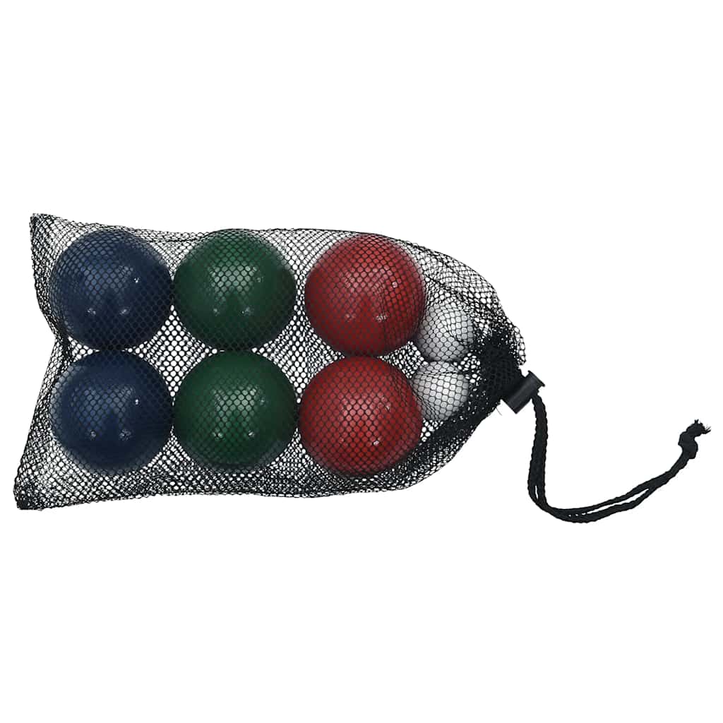 Vidaxl 8-teiliges Boule-Kugelset und Tragetasche aus massivem Kiefernholz