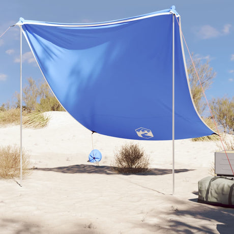 VidaXL Strandmarkise mit Sandankern 214x236 cm blau