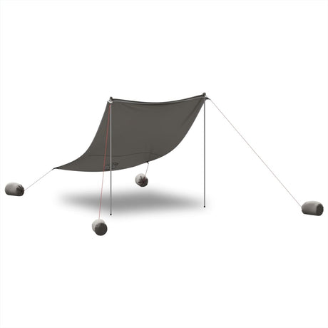 Vidaxx Strandmarkise mit Sandankern 214x236 cm grau