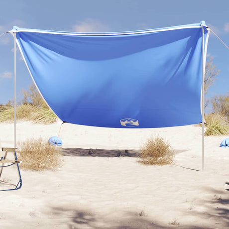 Vidaxxl Strandmarkise mit Sandankern 304x300 cm blau