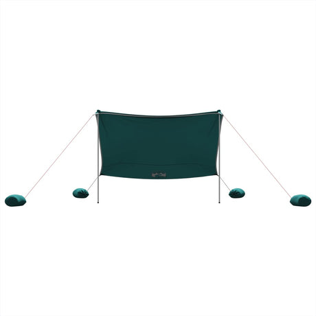Vidaxx Strandmarkise mit Sandankern 304x300 cm grün