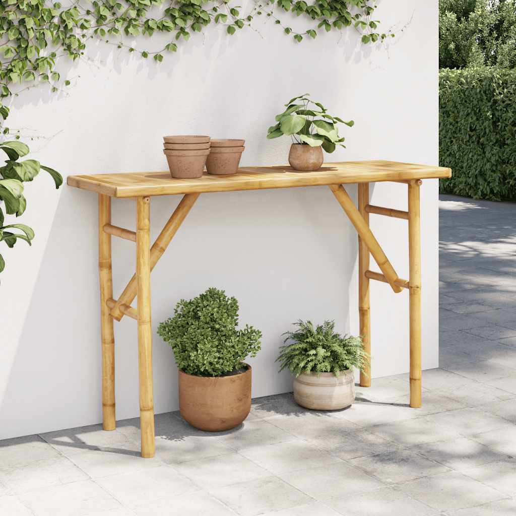 Vidaxl wandtafel 115x39x75 cm bamboe