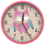 VidaXL-Wanduhr ø25,5 cm, Polystyrol und rosa Glas