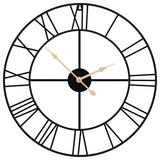 Vidaxx Wanduhr ø50 cm Eisen schwarz