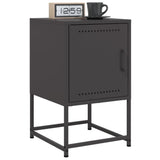 Vidaxl nachtkastjes 2 st 36x39x60,5 cm staal zwart