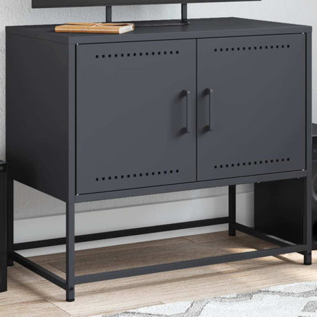 Vidaxl tv-meubel 68,5x39x60,5 cm staal antracietkleurig