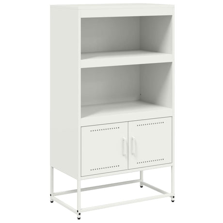 Vidaxl hoge kast 68,5x38,5x123,5 cm staal wit
