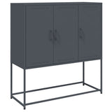 Vidaxl hoge kast 100,5x39x107 cm staal antracietkleurig