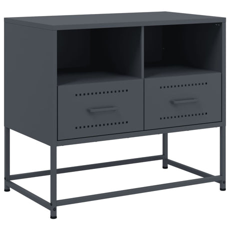 Vidaxl tv-meubel 68x39x60,5 cm staal antracietkleurig