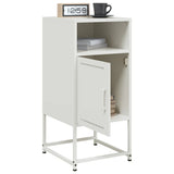 Vidaxl nachtkastjes 2 st 36x39x78 cm staal wit