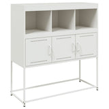 Vidaxl dressoir 100,5x39x107 cm staal wit