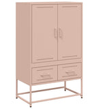 Vidaxl hoge kast 68x39x111,5 cm staal roze