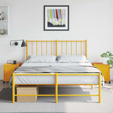 Vidaxl nachtkastjes 2 st 36x39x43,5 cm staal mosterdgeel