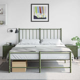 Vidaxl nachtkastjes 2 st 36x39x43,5 cm staal olijfgroen