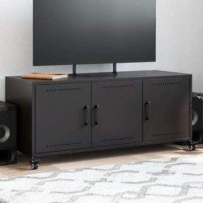Vidaxl tv-meubel 100,5x39x43,5 cm staal zwart