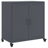 Vidaxl dressoir 68x39x72 cm staal antracietkleurig