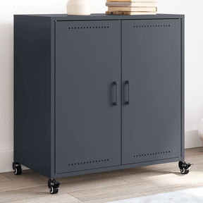 Vidaxl dressoir 68x39x72 cm staal antracietkleurig