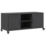 Vidaxl tv-meubel 100,5x39x43,5 cm staal zwart