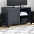 Vidaxl tv-meubel 68x39x43,5 cm staal antracietkleurig