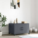 Vidaxl salontafel 68x50x43,5 cm staal antracietkleurig