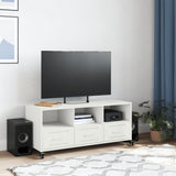 Vidaxl tv-meubel 100,5x39x43,5 cm staal wit