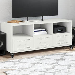 Vidaxl tv-meubel 100,5x39x43,5 cm staal wit