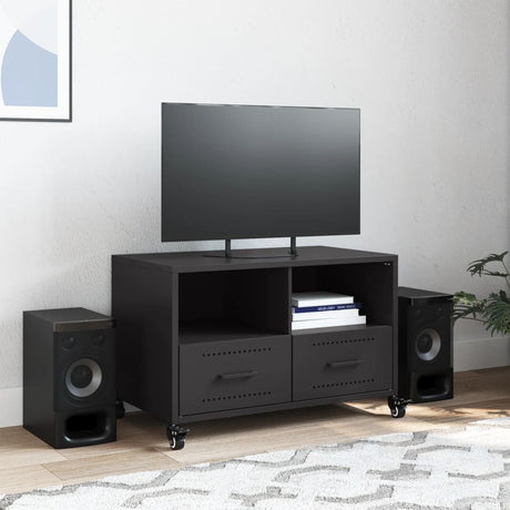 Vidaxl tv-meubel 68x39x43,5 cm staal zwart
