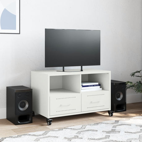 Vidaxl tv-meubel 68x39x43,5 cm staal wit