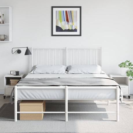 Vidaxl nachtkastjes 2 st 36x39x43,5 cm staal wit
