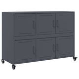 Vidaxl dressoir 100,5x39x72 cm staal antracietkleurig