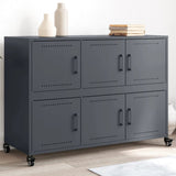 Vidaxl dressoir 100,5x39x72 cm staal antracietkleurig