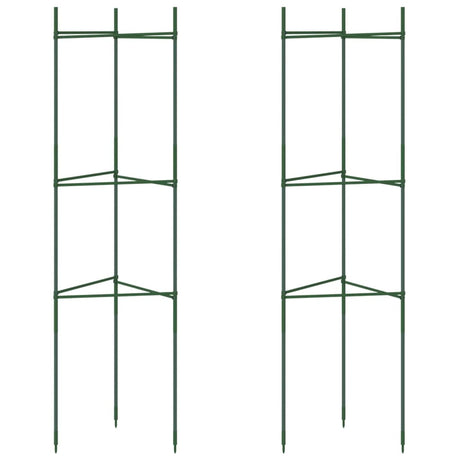 Vidaxl Tomatenkäfig 2 Stück 116 cm Stahl und Polypropylen