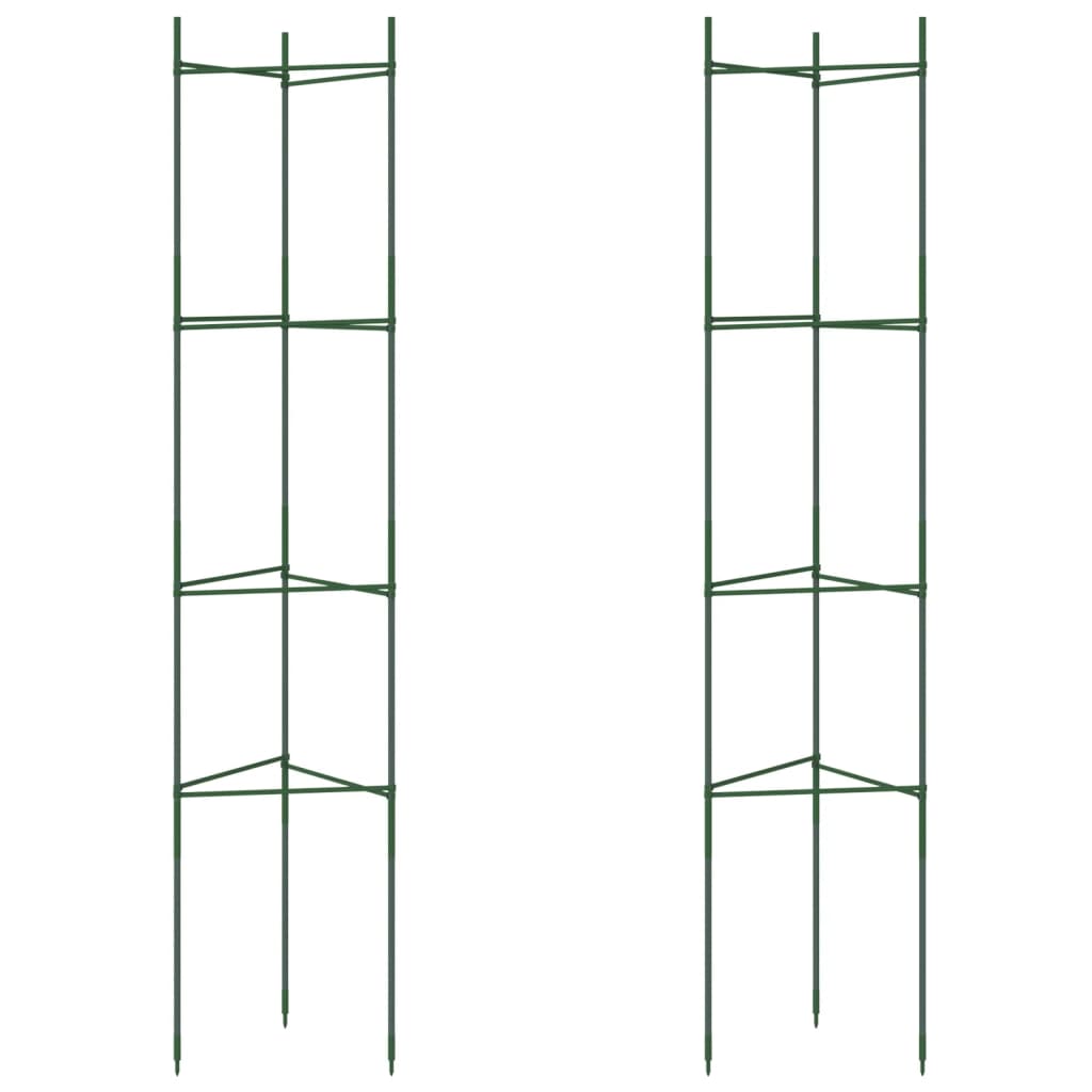 Vidaxl Tomatenkäfig 2 Stück 154 cm Stahl und Polypropylen