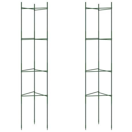 Vidaxl Tomatenkäfig 2 Stück 154 cm Stahl und Polypropylen