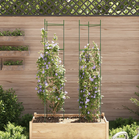 Vidaxl Tomatenkäfig 2 Stück 154 cm Stahl und Polypropylen