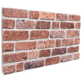 VidaXL Wandpaneele 10 Stk. 3D 100x50 cm EPS rot