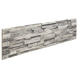 Vidaxx Wandpaneele 14 Stk. 3D 100x25 cm EPS hellgrau