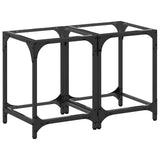 Vidaxl salontafels 2 st met transparant glazen blad 30x30x40 cm staal